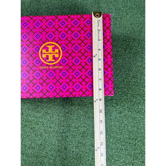 Tory Burch Shoe Box Good Luck Trainer Size 7 Pink Orange - Picture 11 of 12